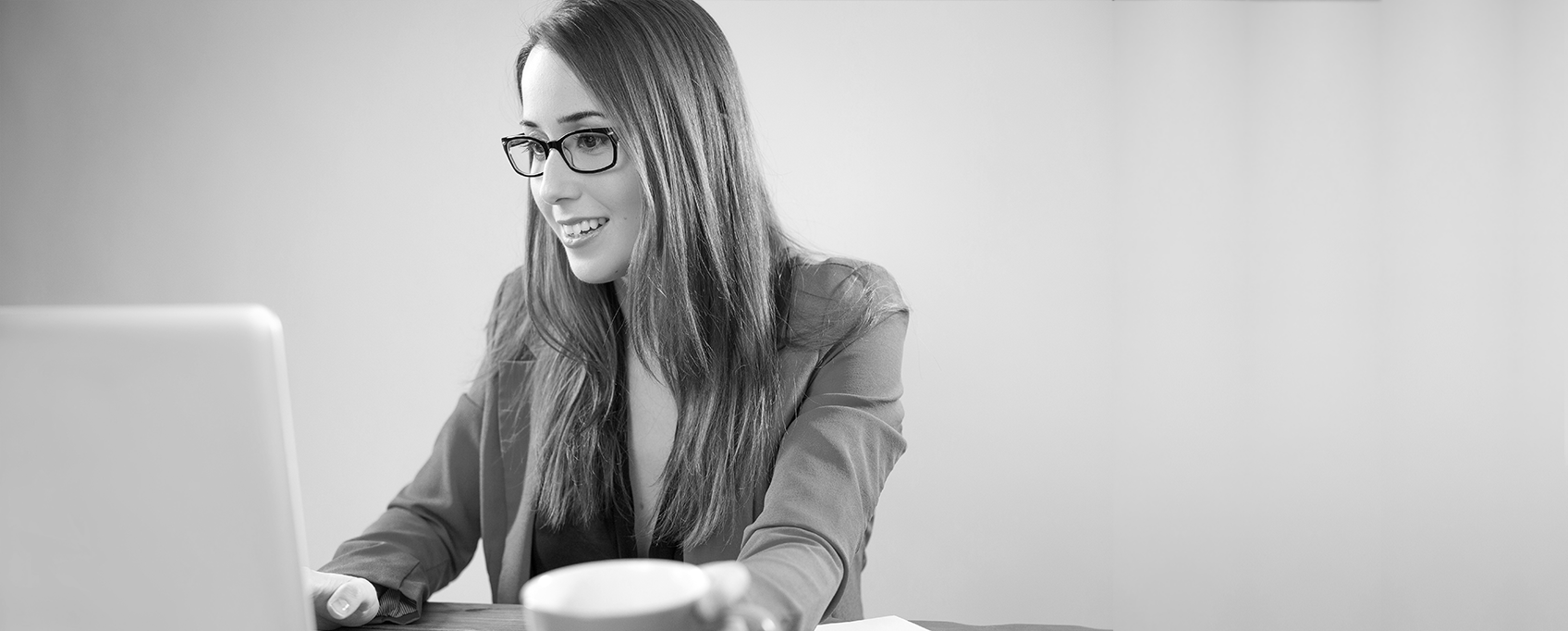 Woman at computer